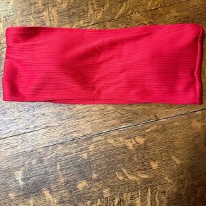 Lemon fish bandeau‎ swim top size medium with removable pads